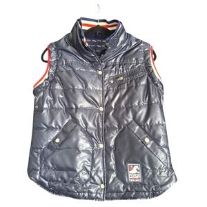 Horse Monkey Women's Navy Blue Quilted Gilet Vest Large Equestrian